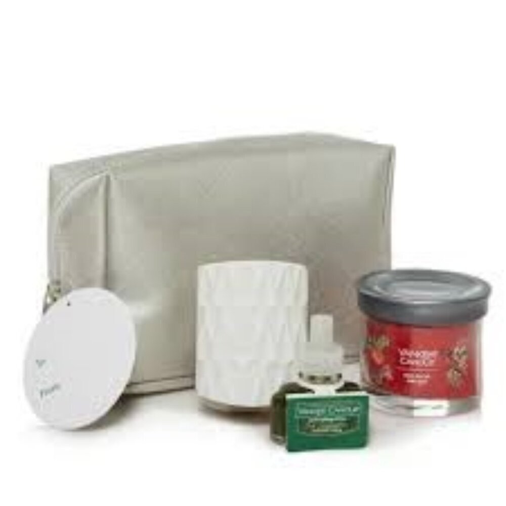 Yankee Candle Holiday Silver Tote - Free Mini Candle